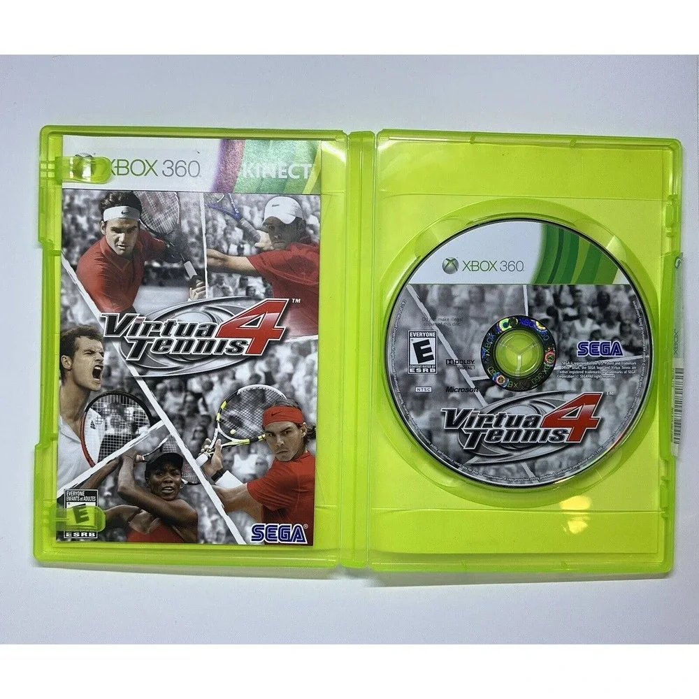 Virtua Tennis 4 (Microsoft Xbox 360, 2011) Complete